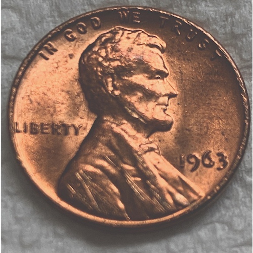 1963 LINCOLN MEMORIAL, NO MINT MARK, VINTAGE COIN